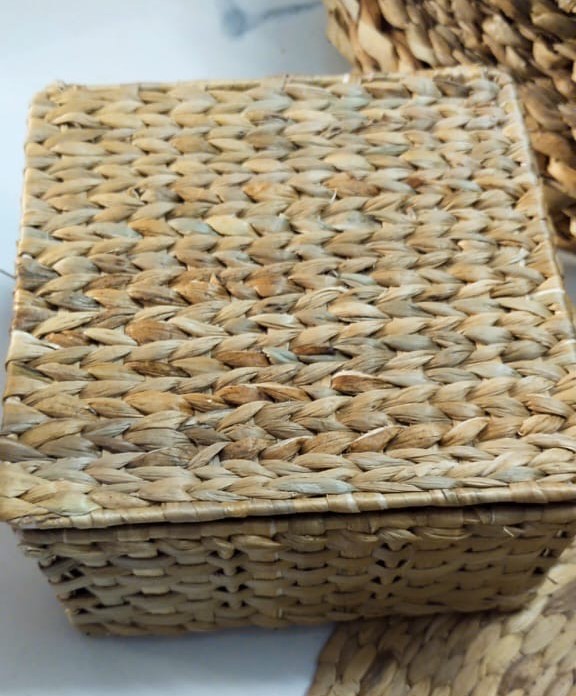 water hyacinth wicker basket